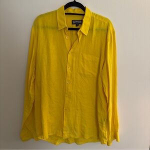 Vilebrequin Yellow Button-Up Shirt